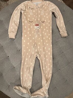 Carter's Polka Dot Deer Footed Pajamas